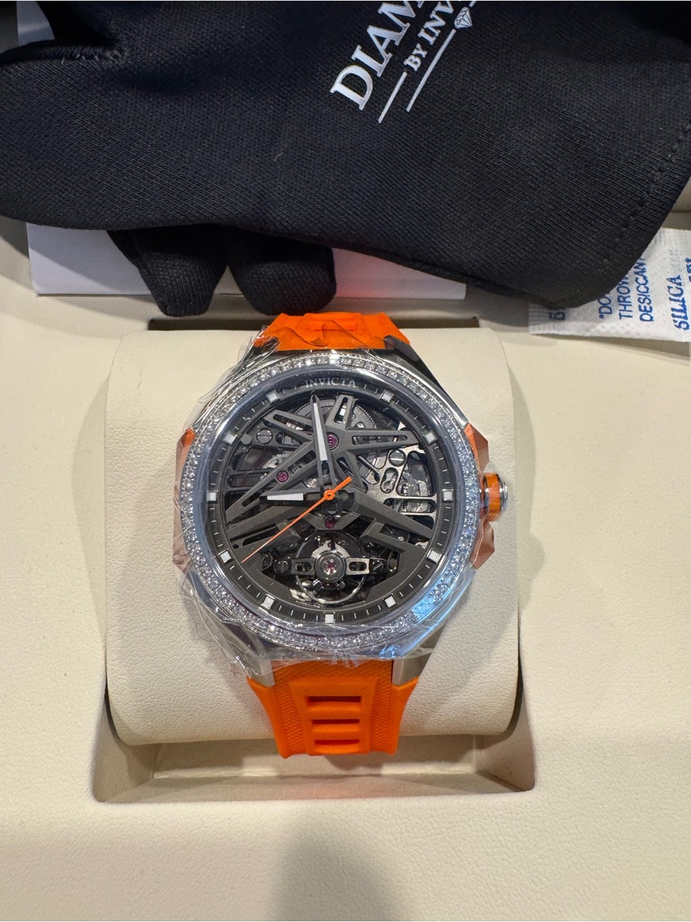 DIAMOND Invicta Objet d Art Astradia Lab Grown Diamonds 1.08 CT Automatic Watch